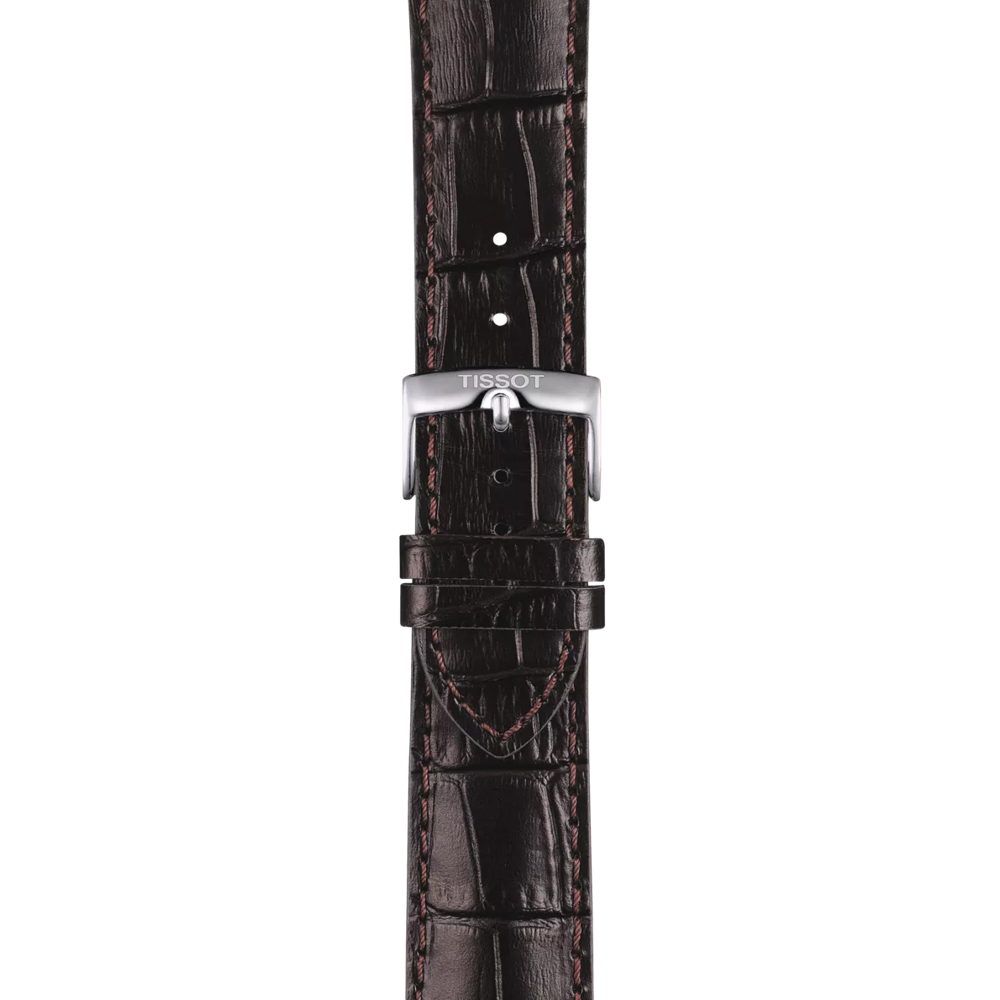 Tissot Official Brown Leather Strap Lugs 22 mm 2
