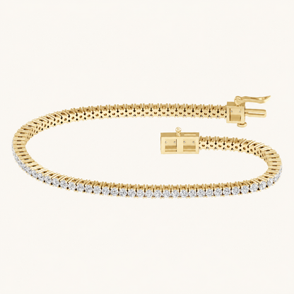 2.00CT Round Cut Lab Grown Diamond Tennis Bracelet