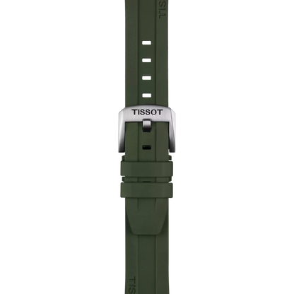 Tissot Official Khaki Rubber Strap Lugs 20mm 2