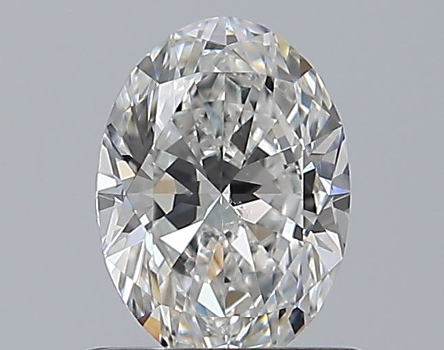 0.81CT OVAL SI1 F WH