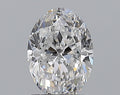 1.00CT OVAL SI2 D WH