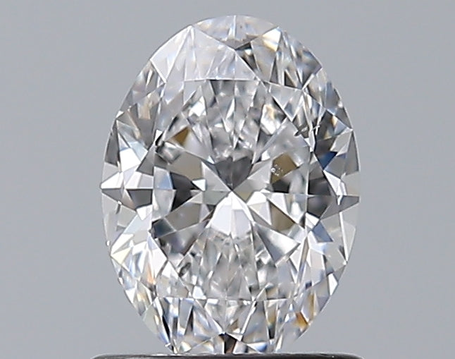 0.96CT OVAL SI1 D WH