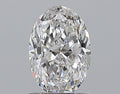 0.96CT OVAL SI1 D WH