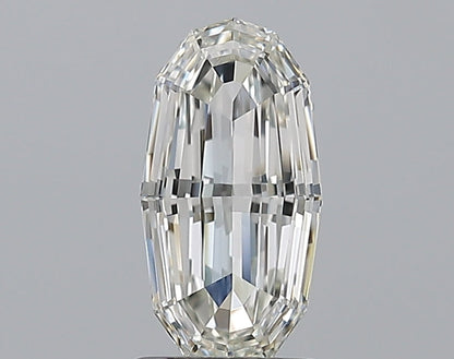 1.01CT Oval Step Cut IF H WH