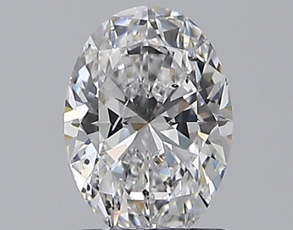 1.00CT OVAL SI2 D WH