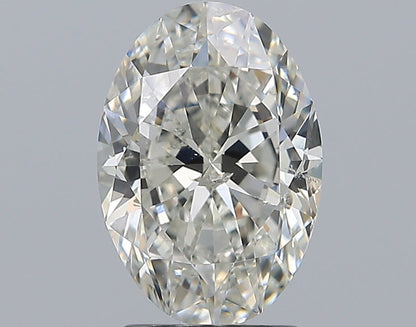 2.50CT OVAL SI2 G WH