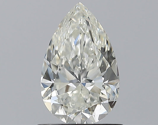 0.90CT PEAR SI1 J WH