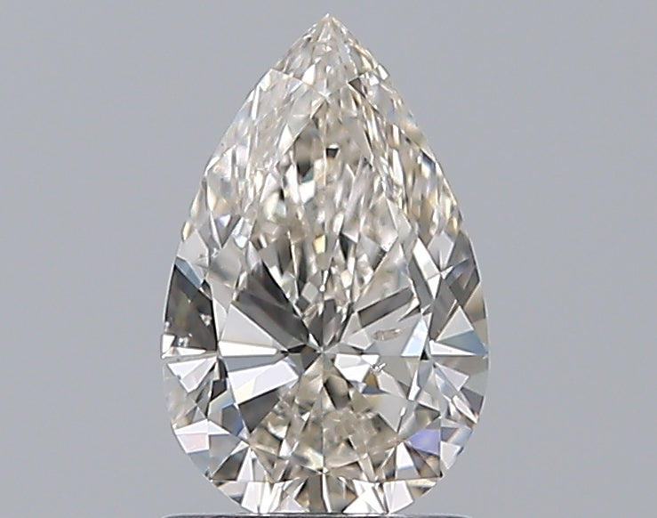 1.00CT PEAR SI2 J BRN1