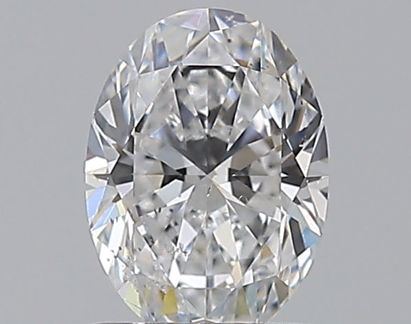 0.90CT OVAL SI2 D WH