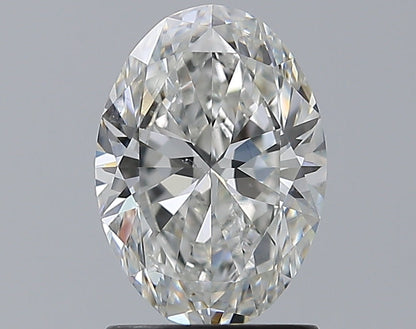 1.51CT OVAL SI1 G WH