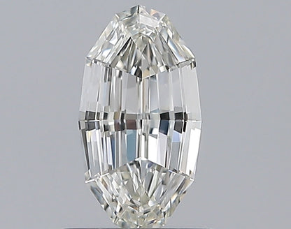 0.76CT Oval Step Cut IF I WH