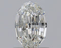 0.75CT Oval Step Cut VVS1 I WH