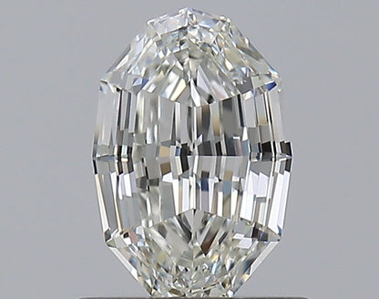 0.75CT Oval Step Cut VVS1 I WH