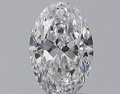 0.76CT OVAL SI2 D WH