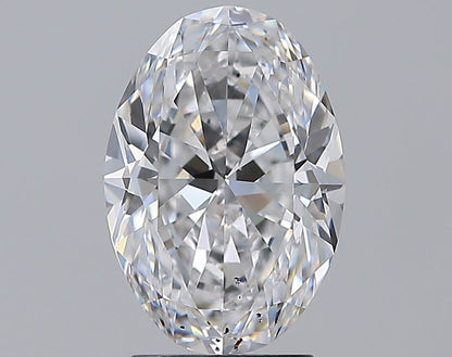 3.00CT OVAL SI1 D WH