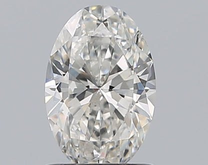 0.96CT OVAL SI1 G WH