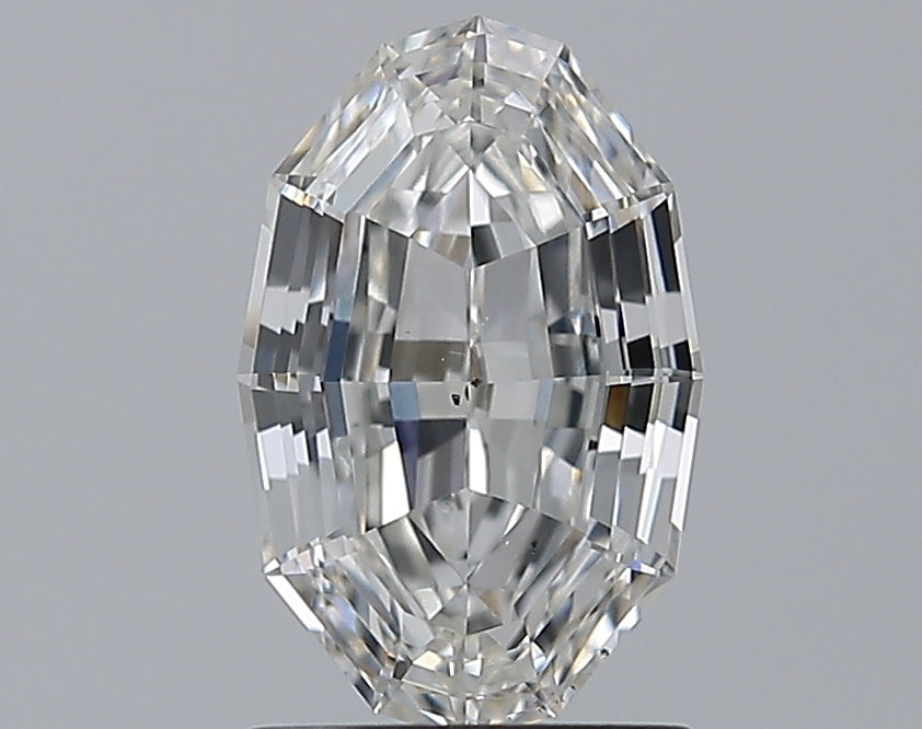 1.50CT Oval Step Cut SI1 D WH
