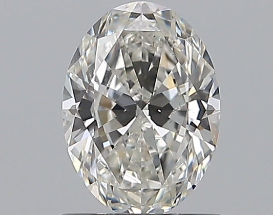 1.00CT OVAL SI1 G WH