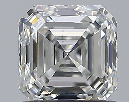 0.97CT SQ EMERALD VS2 F WH