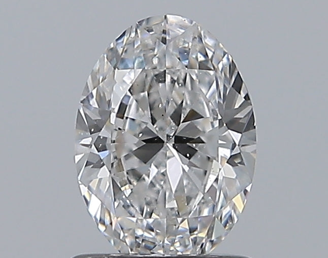 0.90CT OVAL SI1 D WH