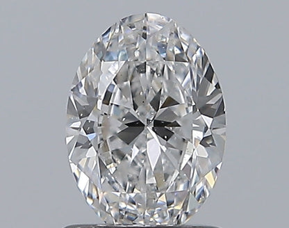 0.90CT OVAL SI1 D WH