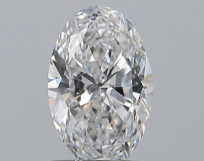 0.76CT OVAL SI1 D WH