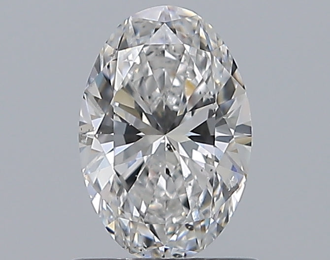 0.90CT OVAL SI1 D WH