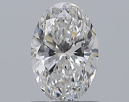 0.90CT OVAL SI1 D WH