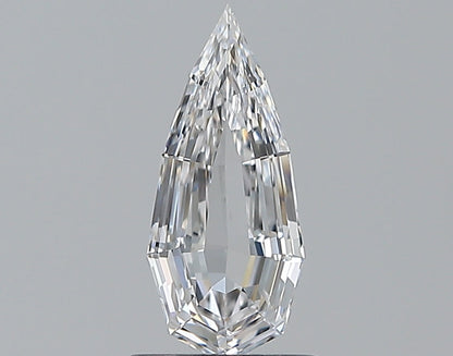1.00CT Pear Step Cut VS1 D WH