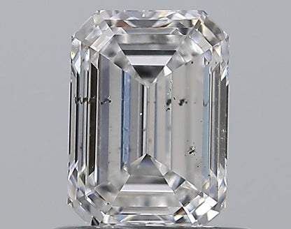 0.75CT EMERALD SI2 D WH
