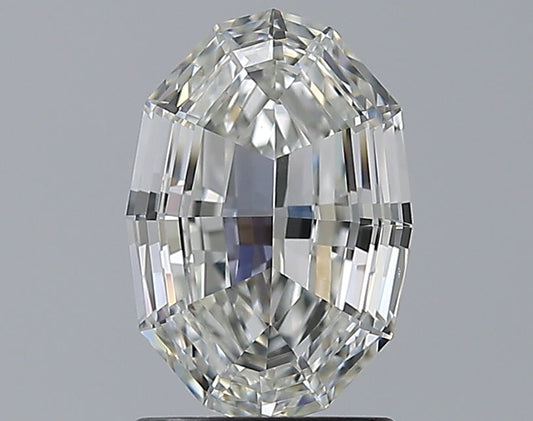 1.62CT Oval Step Cut SI1 H WH
