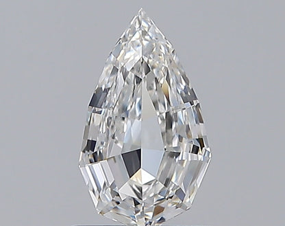 1.02CT Pear Step Cut VS1 F WH