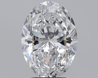 3.00CT OVAL SI1 D WH