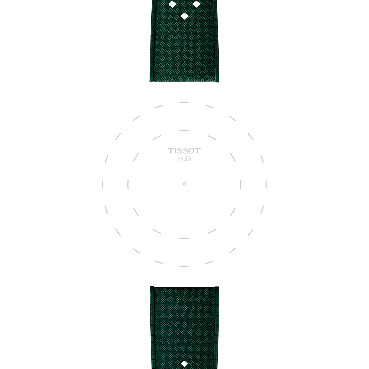 Tissot Official Green Rubber Strap Lugs 20mm 3