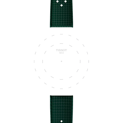 Tissot Official Green Rubber Strap Lugs 20mm 3