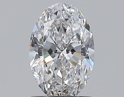 0.81CT OVAL SI2 D WH