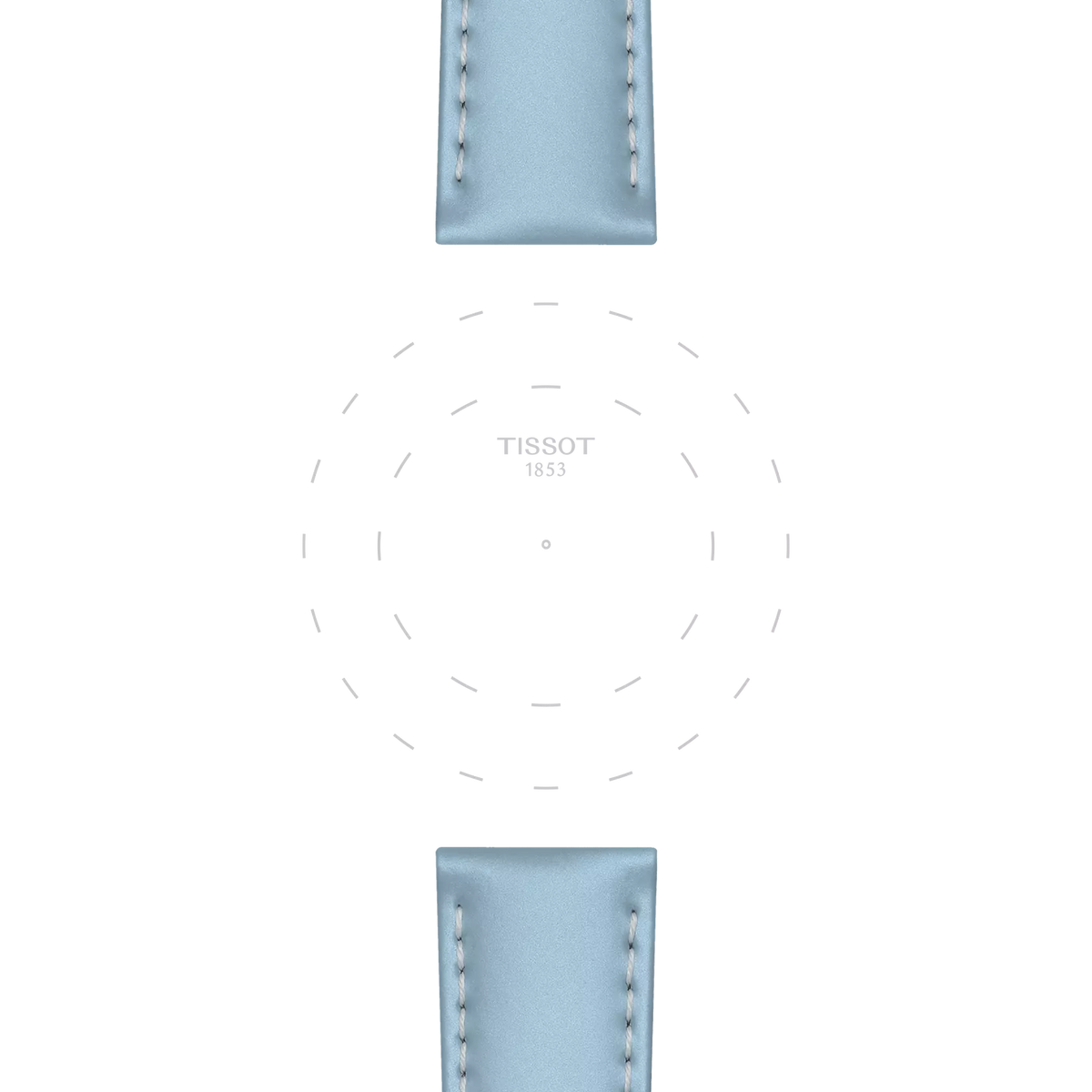 Tissot Official Blue Leather Strap Lugs 18 mm 3