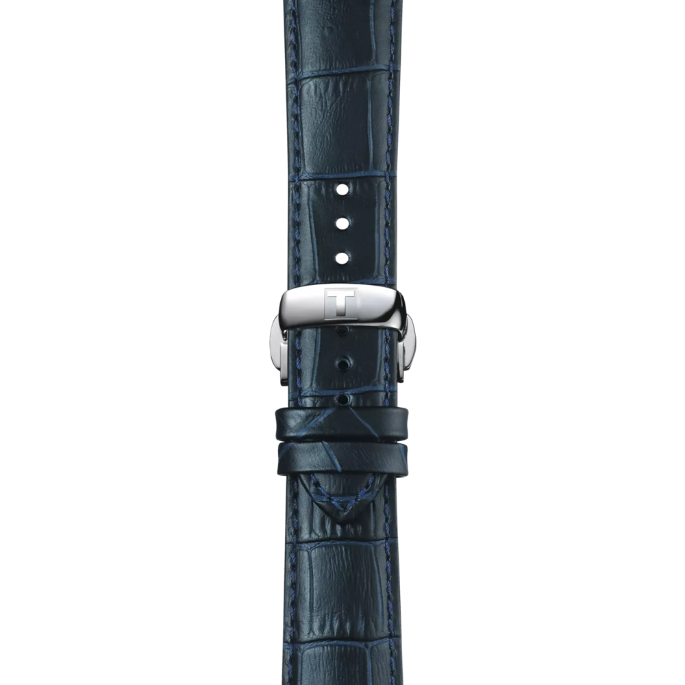 Tissot Official Blue Leather Strap Lugs 21 mm 2