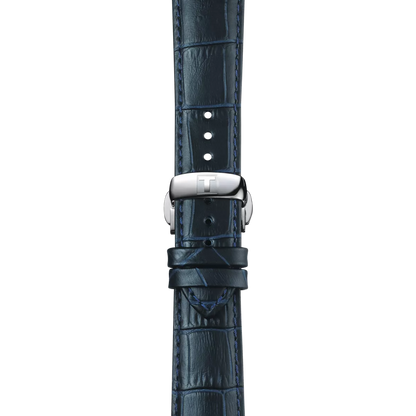 Tissot Official Blue Leather Strap Lugs 21 mm 2