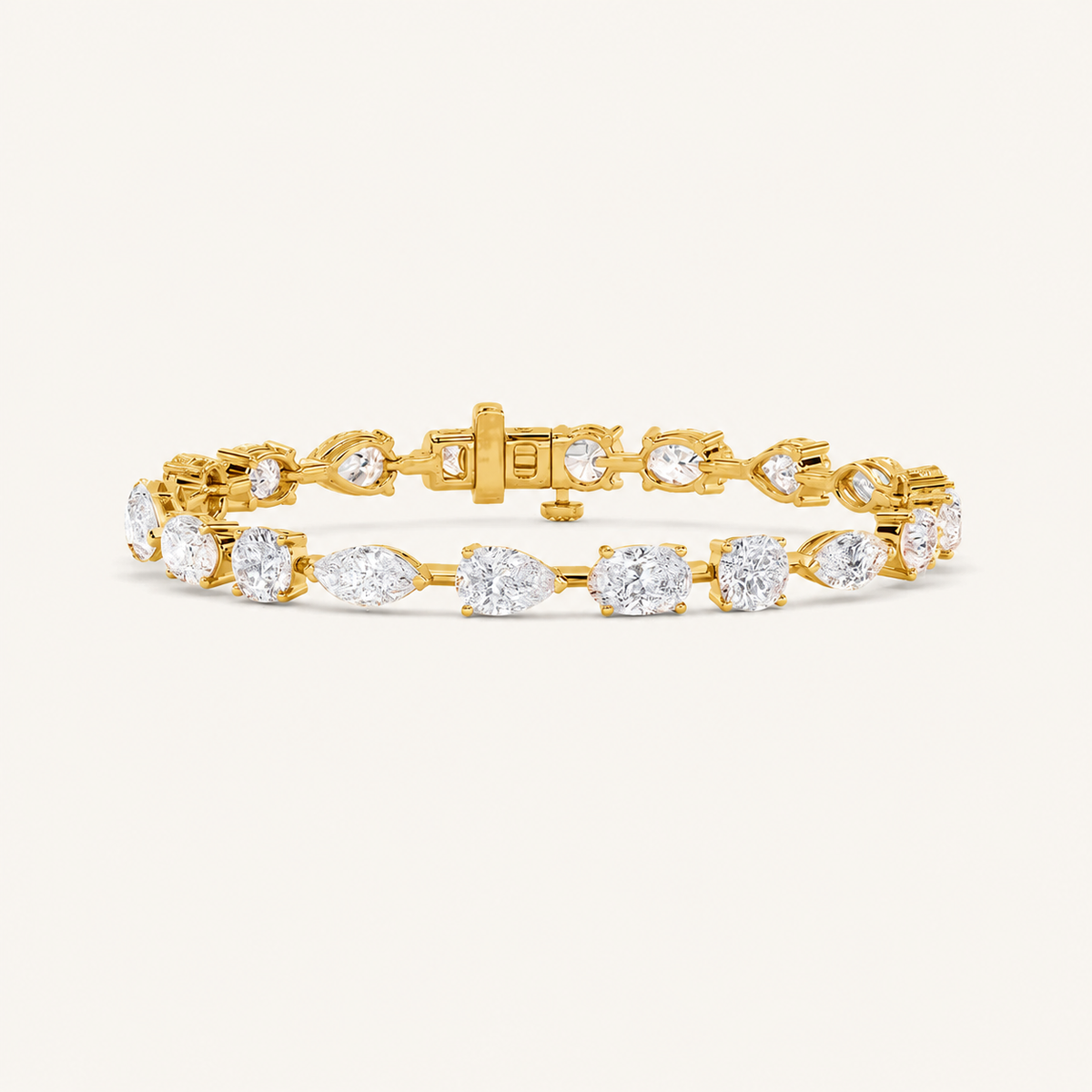 10CT Multistone Lab Grown Diamond Tennis Bracelet
