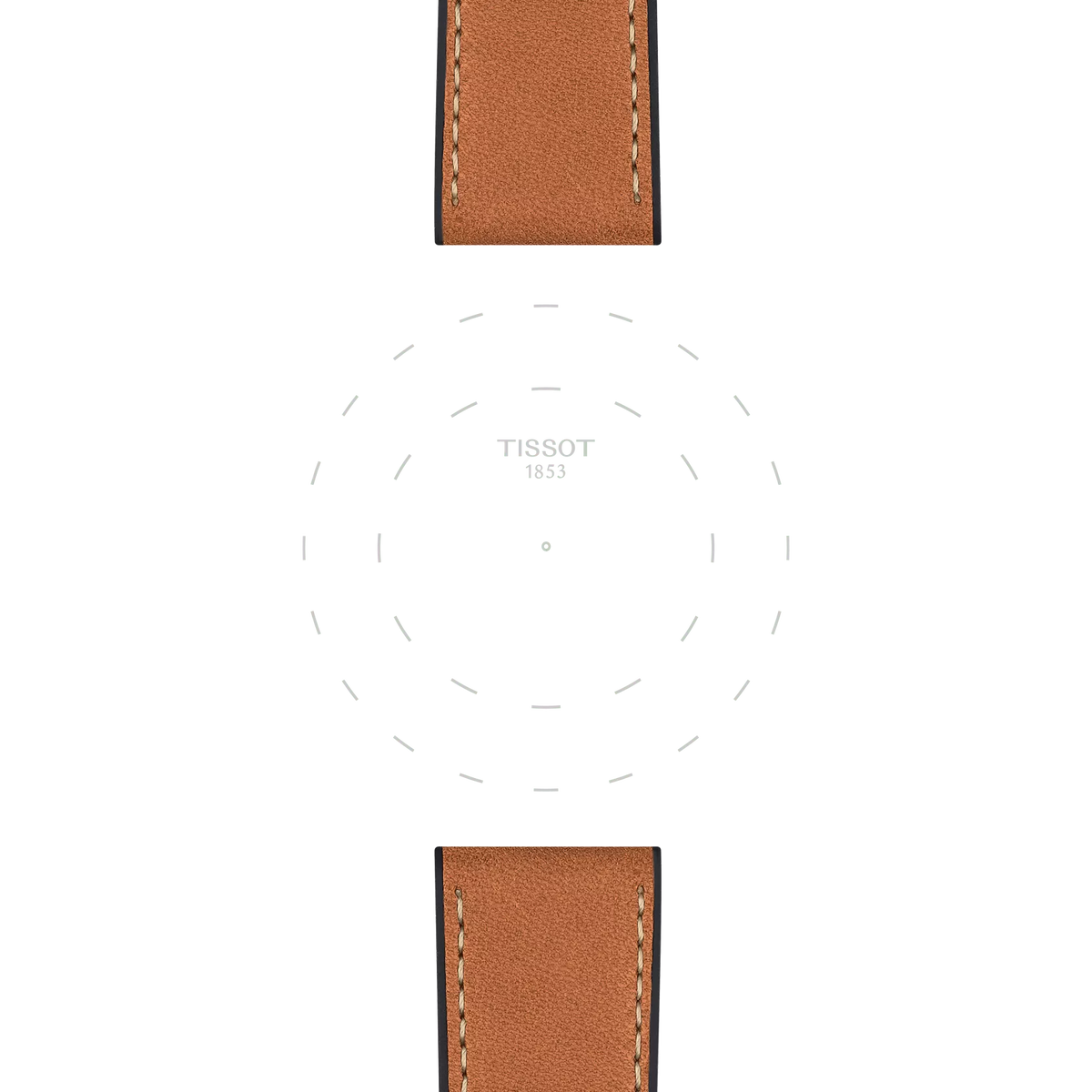 Tissot Official Brown Leather Strap Lugs 23 mm 3