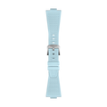 Tissot Official PRX 40mm Light Blue Rubber Strap 1