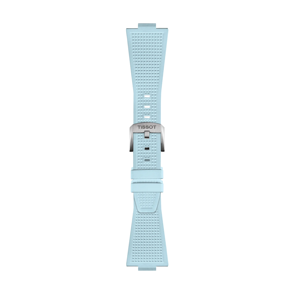 Tissot Official PRX 40mm Light Blue Rubber Strap 1