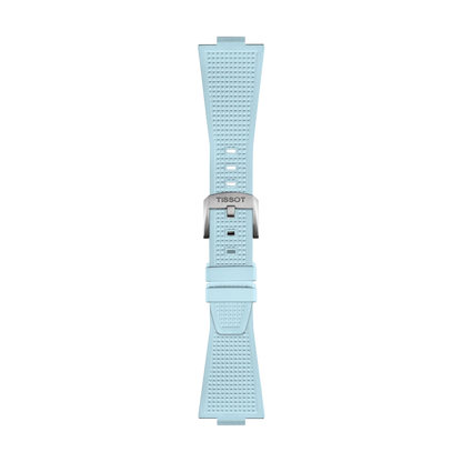 Tissot Official PRX 40mm Light Blue Rubber Strap 1