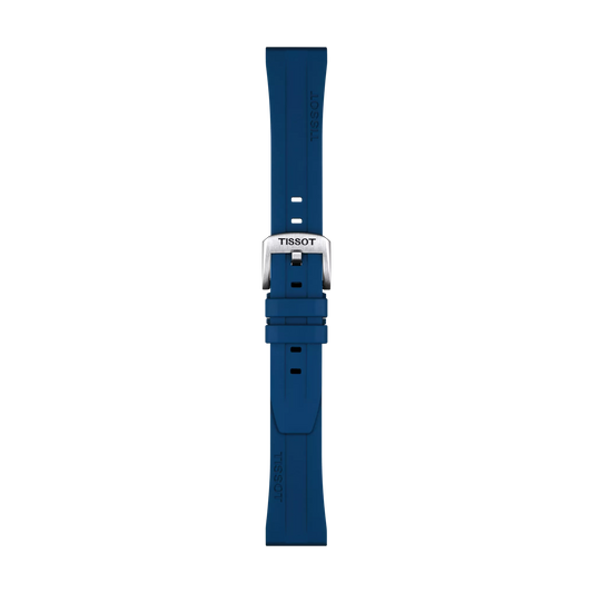 Tissot Official Blue Rubber Strap Lugs 20mm 1