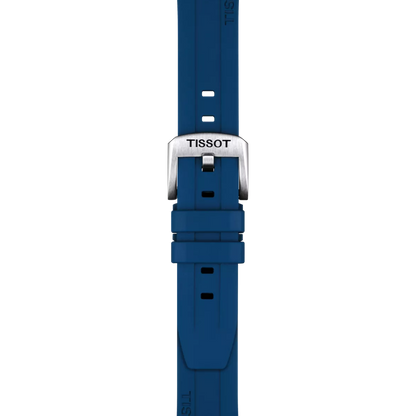 Tissot Official Blue Rubber Strap Lugs 20mm 2
