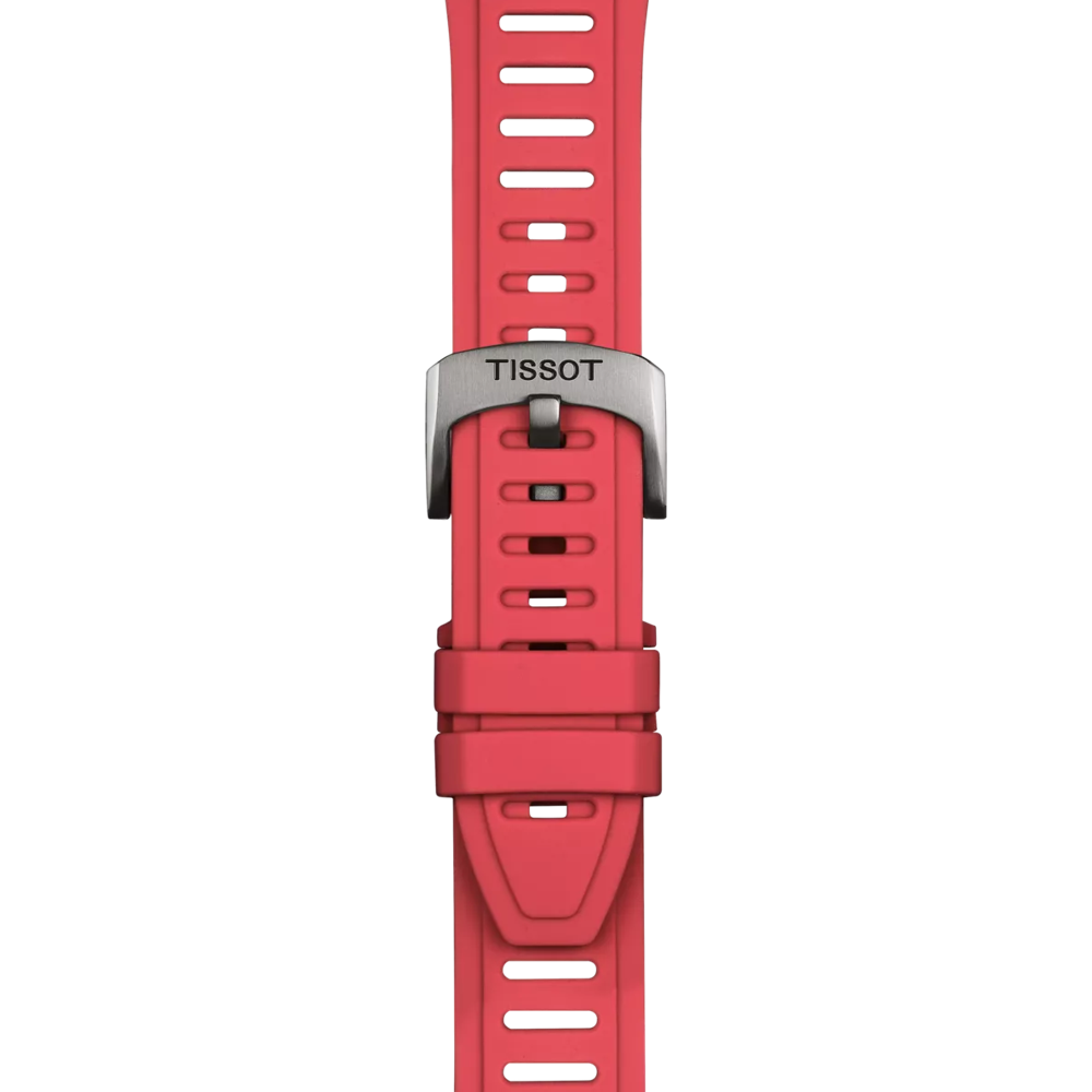 Tissot Official Red Silicone Strap Lugs 21 mm XS 2