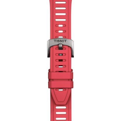 Tissot Official Red Silicone Strap Lugs 21 mm XS 2
