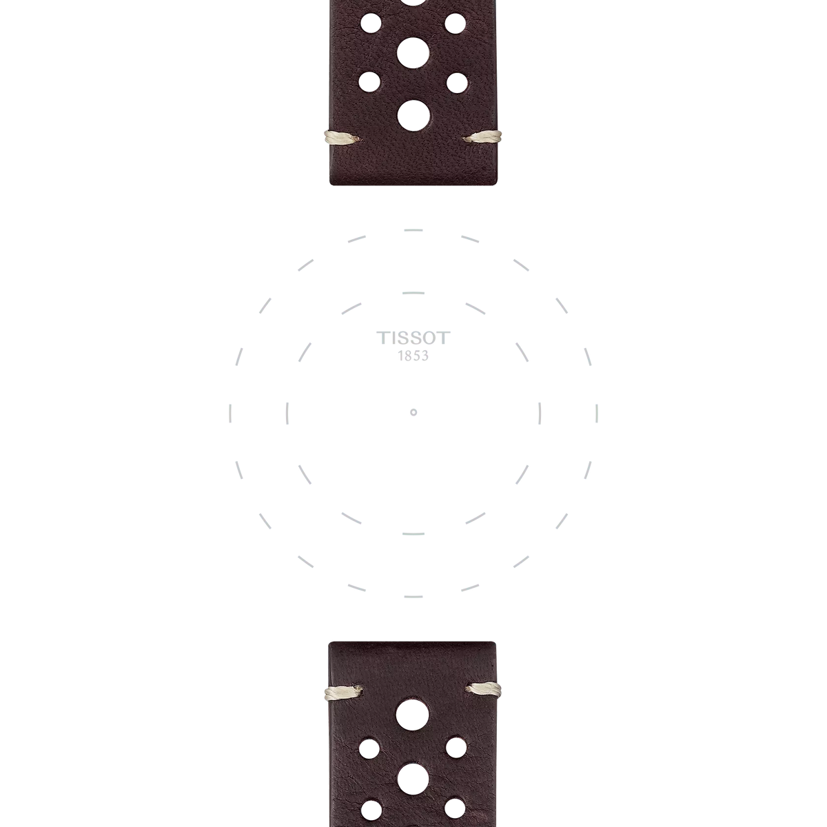 Tissot Official Brown Leather Strap Lugs 22 mm 3