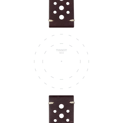 Tissot Official Brown Leather Strap Lugs 22 mm 3